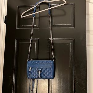 Rebecca Minkoff royal blue leather crossbody bag :: never used